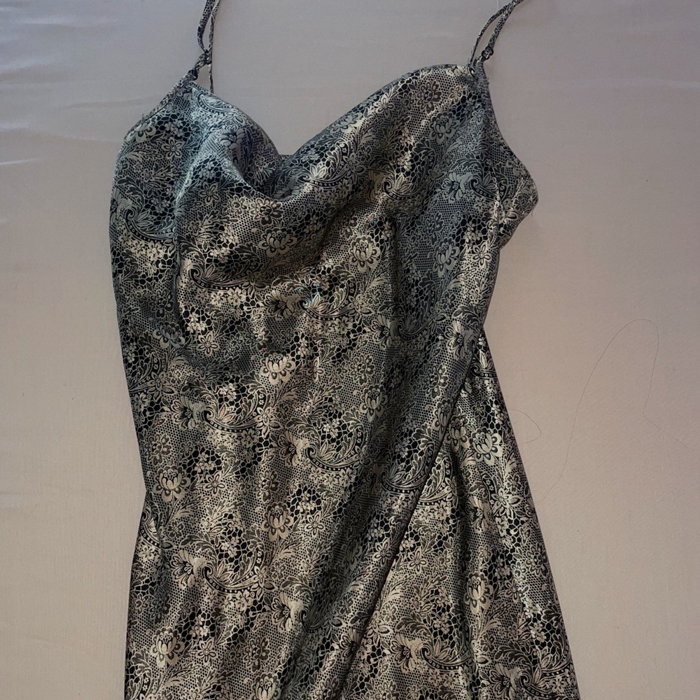 long silk dress